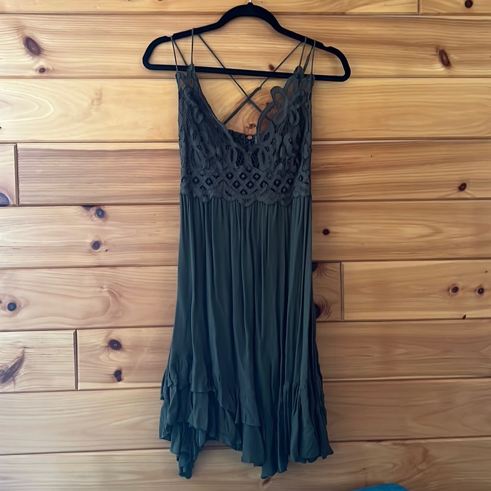Free People lace top casual dress Adella Slip Dress